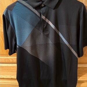 Hogan Black Polo with Blue and Gray Accents